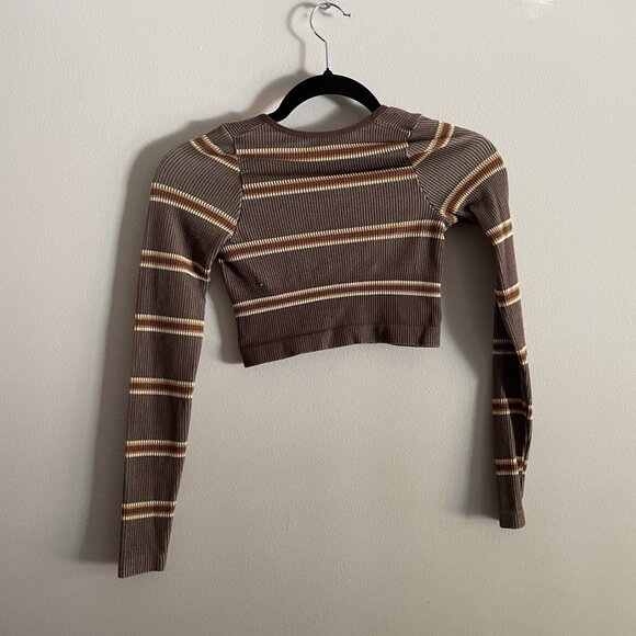 Out From Under Urban Outfitters XS/S Ribbed Josie Seamless Long Sleeve Crop Top - Picture 8 of 10